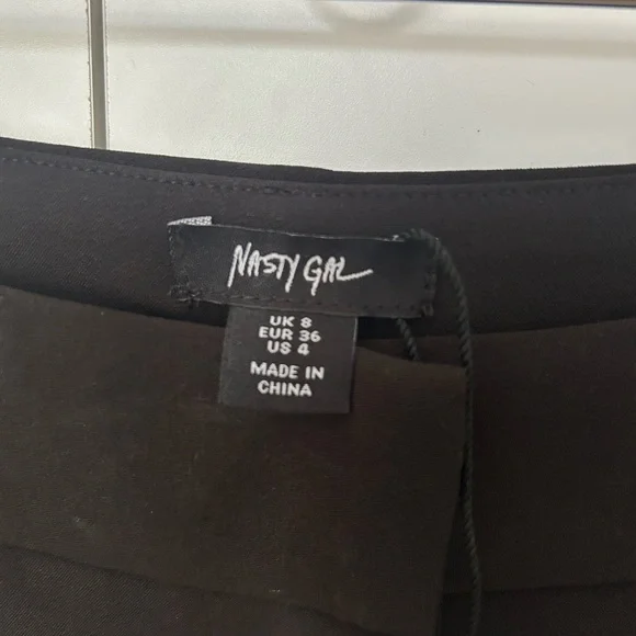 Elegant Black Diamond Trimmed Heart on the side Women's Pants - Picture 5 of 6